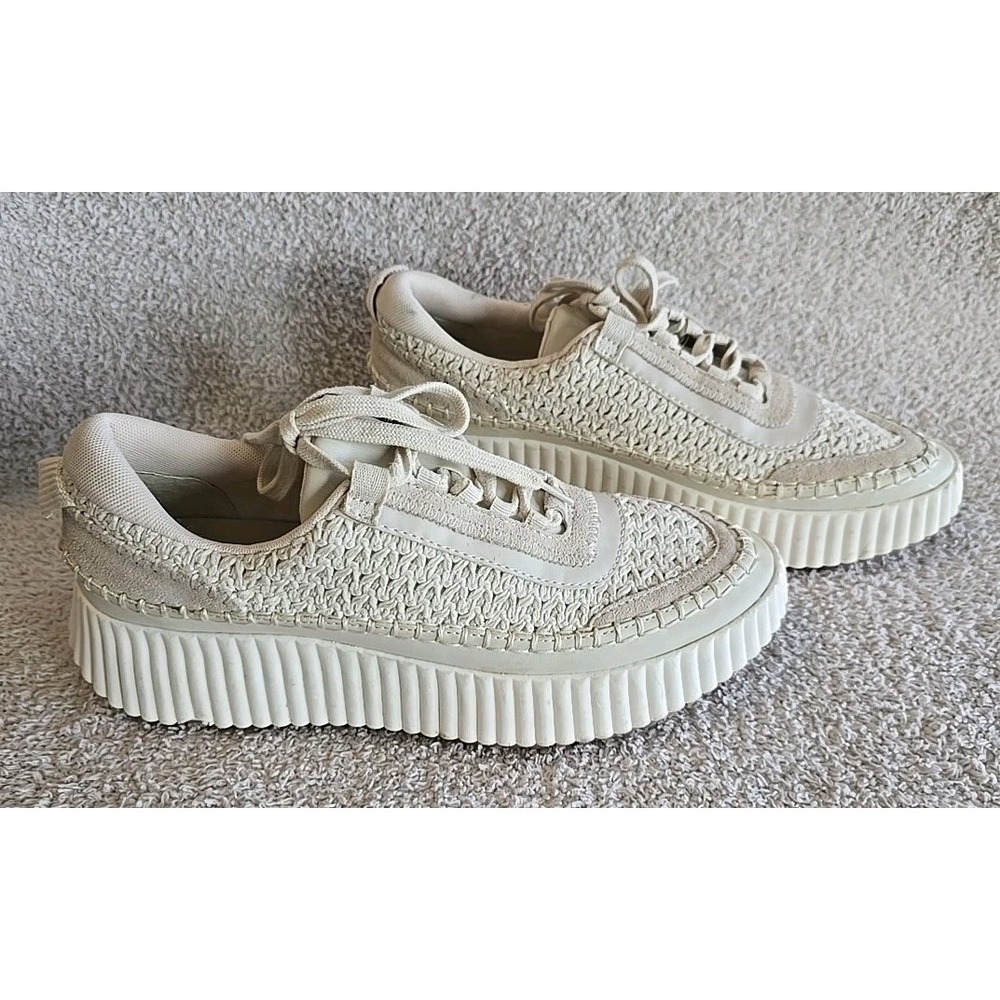 Dolce Vita Dolen Sneakers in Sandstone Knit Women's Size 10 Platform Shoes
